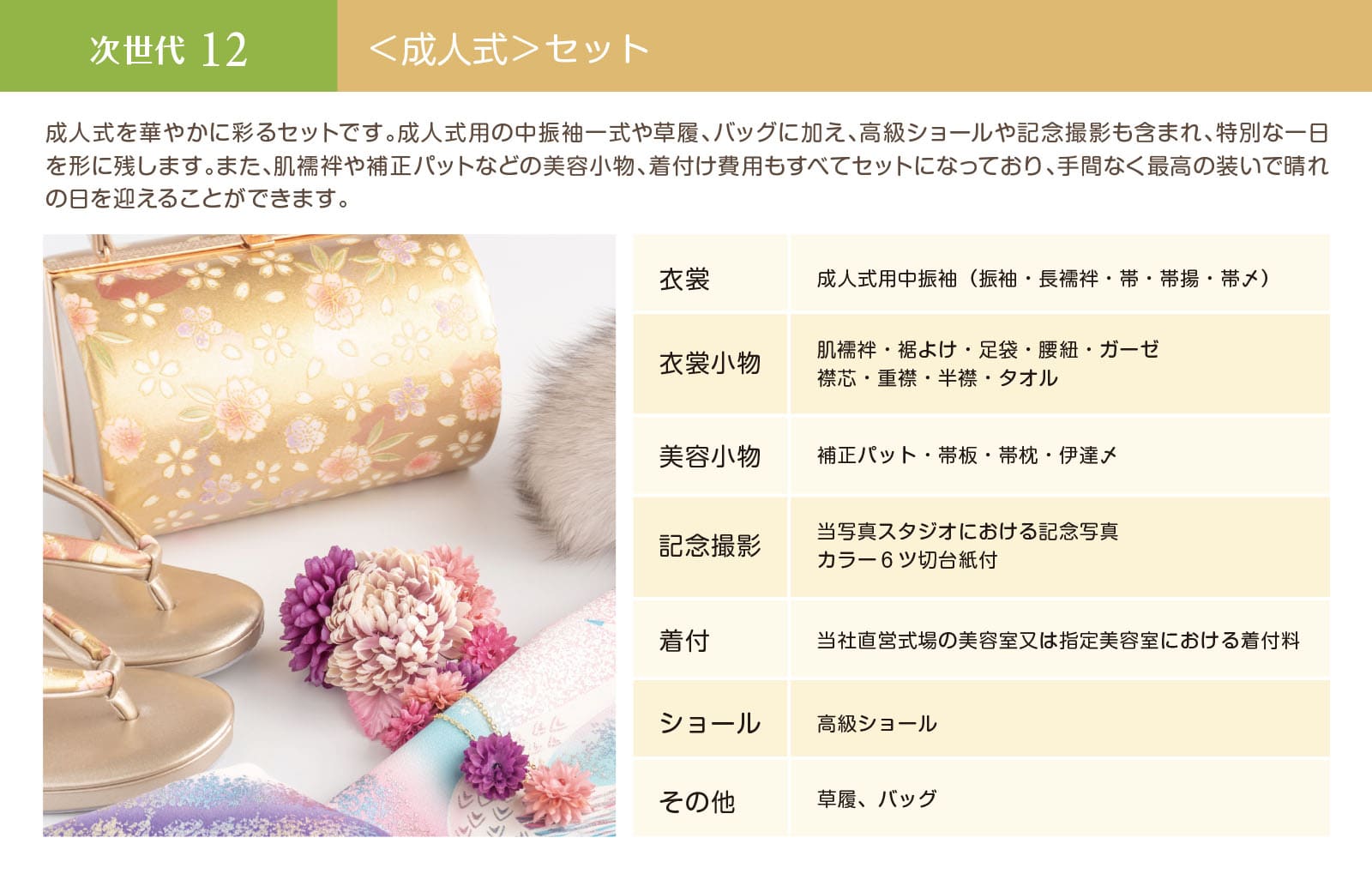 次世代12＜成人式＞セット