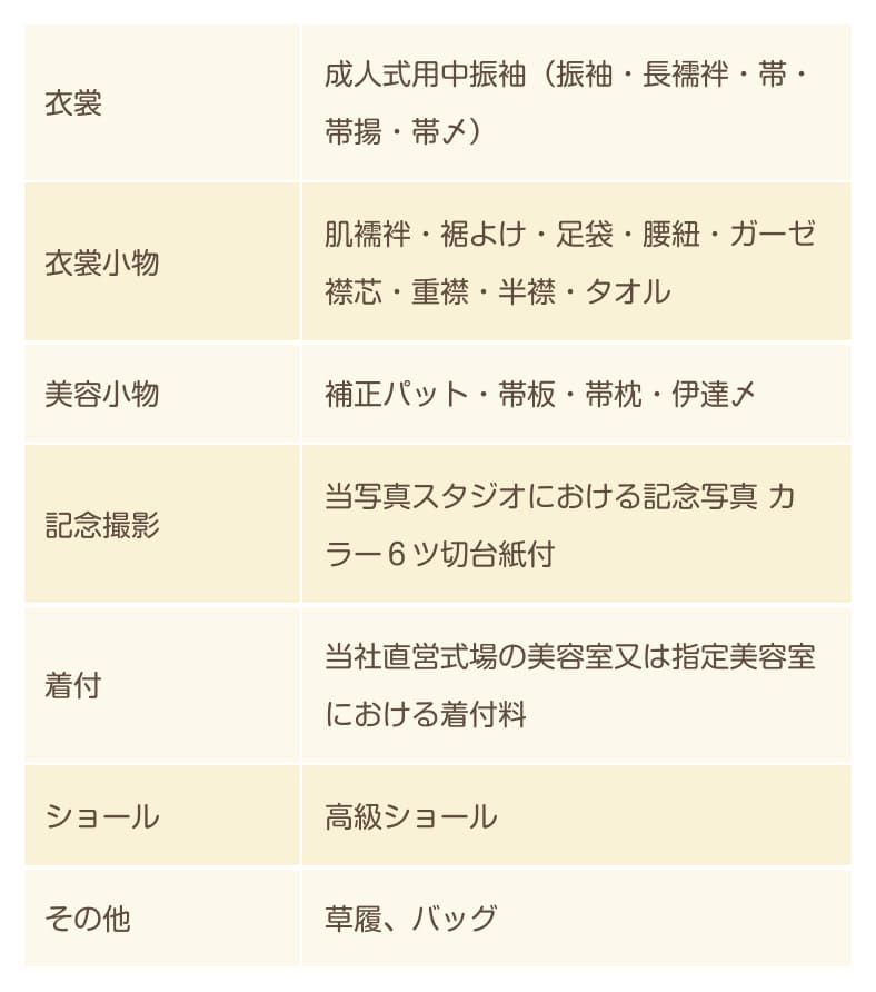 次世代12＜成人式＞セット